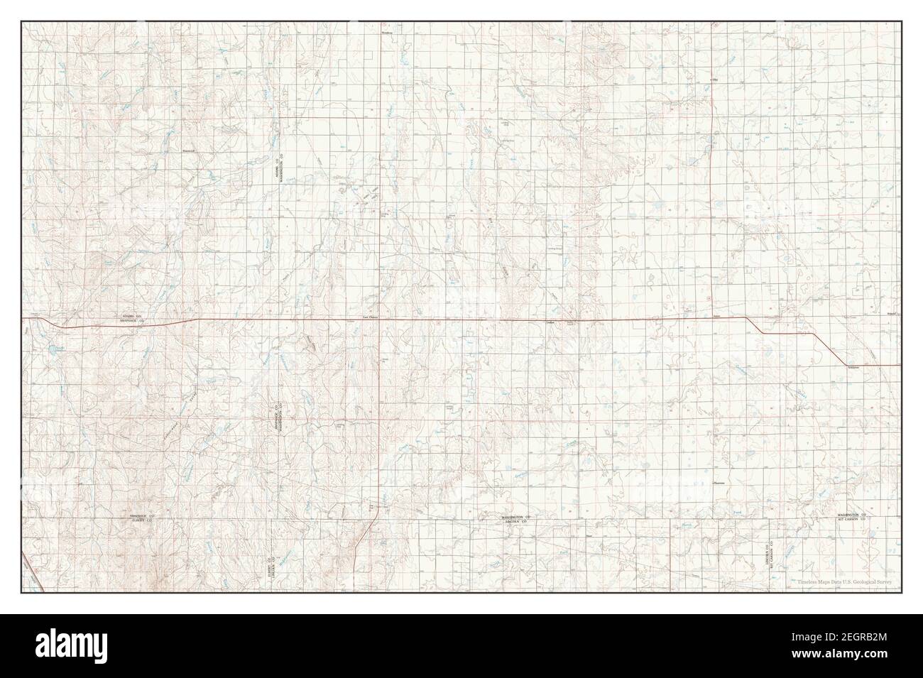 Last Chance, Colorado, Karte 1983, 1:100000, Vereinigte Staaten von Amerika von Timeless Maps, Daten U.S. Geological Survey Stockfoto