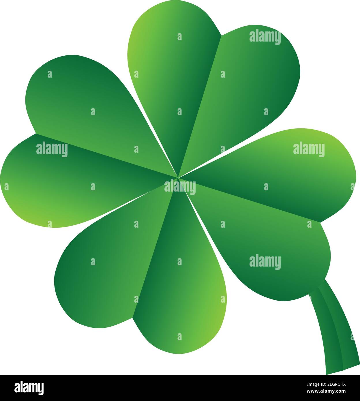 Irischer Kleeblatt hinterläßt Hintergrund für Happy St. Patrick s Day. EPS 10 Stock Vektor