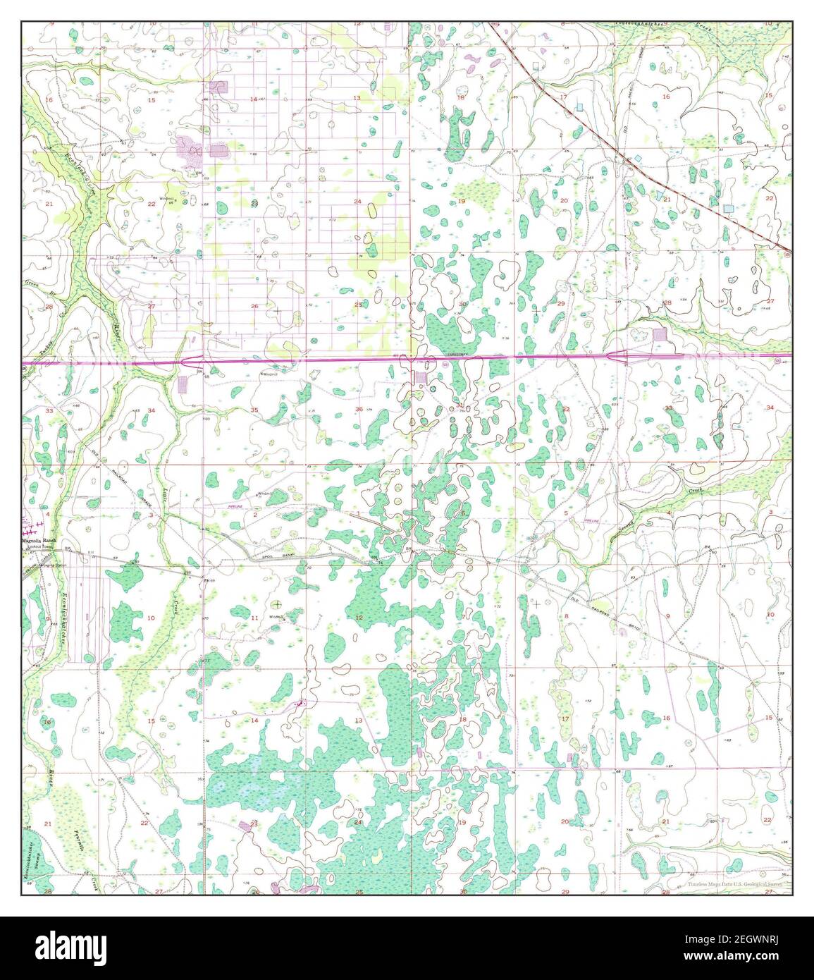 Narcoossee NE, Florida, Karte 1953, 1:24000, Vereinigte Staaten von Amerika von Timeless Maps, Daten U.S. Geological Survey Stockfoto