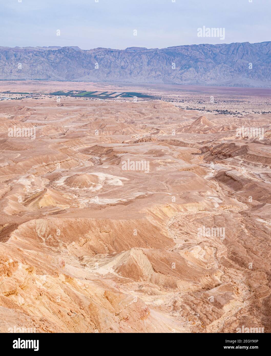 Uvda Wüstenlandschaft. Uvda ist der Name einer Region in der südlichen Negev-Wüste, direkt nördlich von Eilat, Israel das Uvda-Tal ist bekannt für die 700 Stockfoto