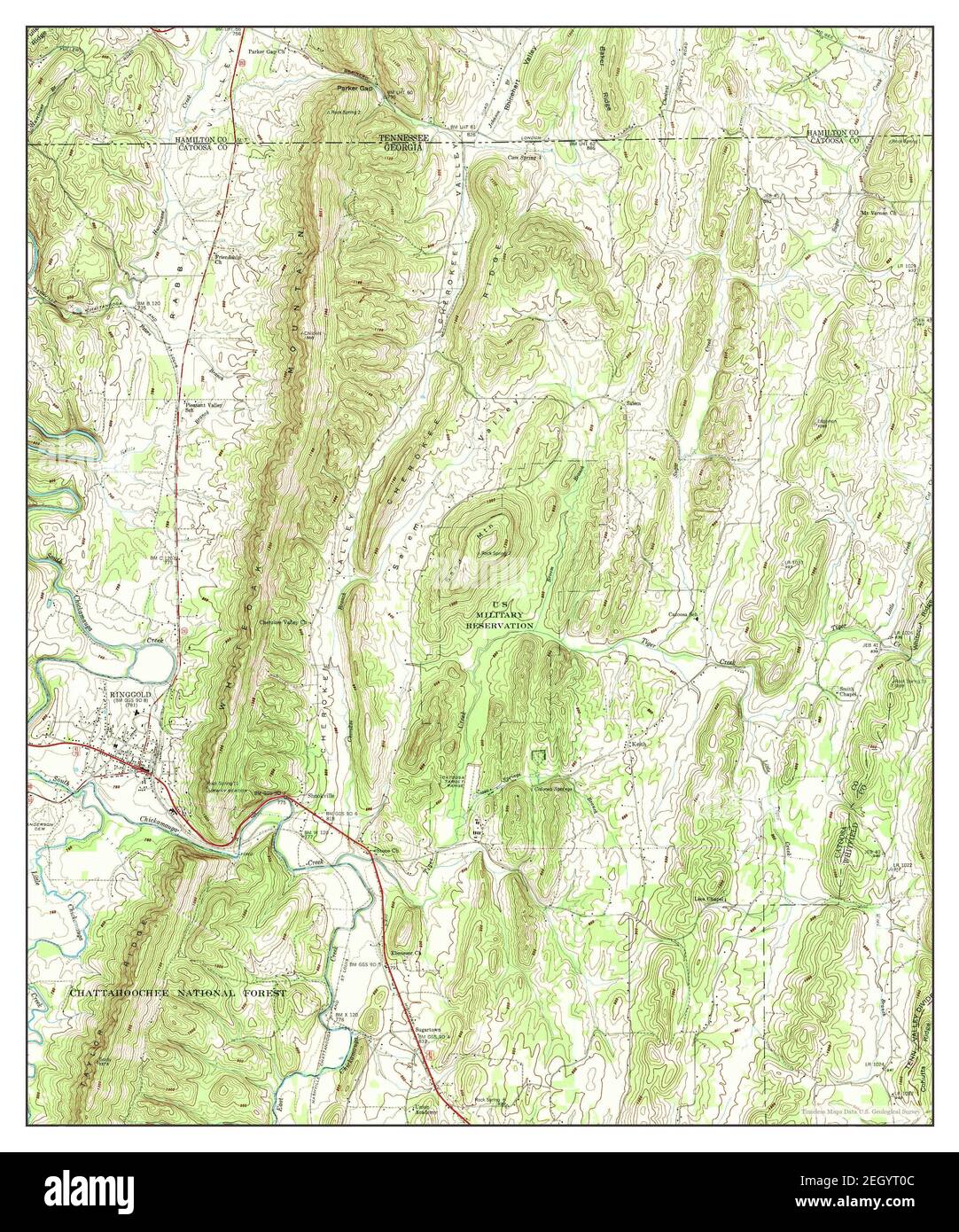 Karte von ringgold Fotos und Bildmaterial in hoher Auflösung Alamy