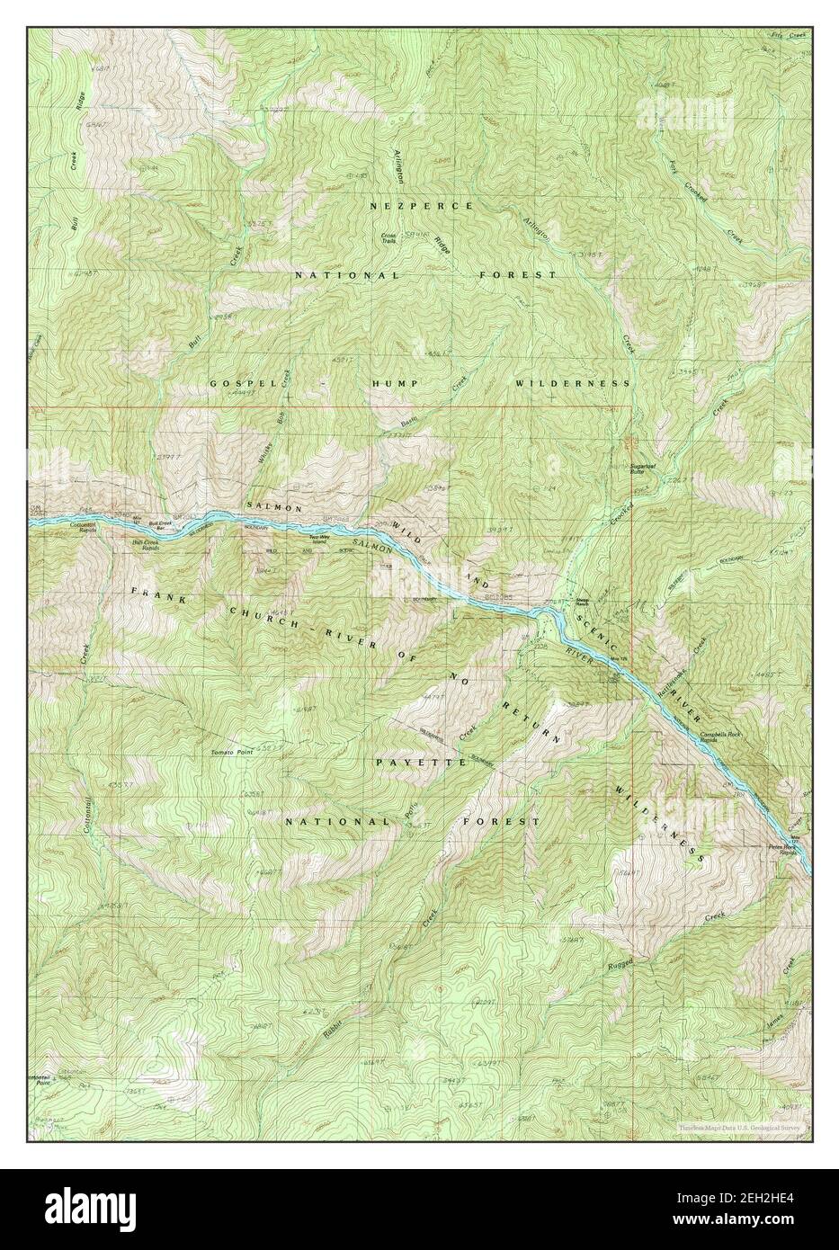 Cottontail Point, Idaho, Karte 1989, 1:24000, Vereinigte Staaten von Amerika von Timeless Maps, Daten U.S. Geological Survey Stockfoto