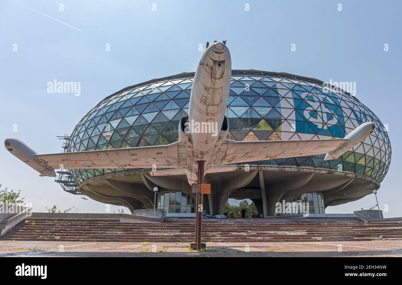 Belgrad, Serbien - 07. Mai 2018: Flugzeugmuseum am Flughafen Nikola Tesla in Surcin. Stockfoto