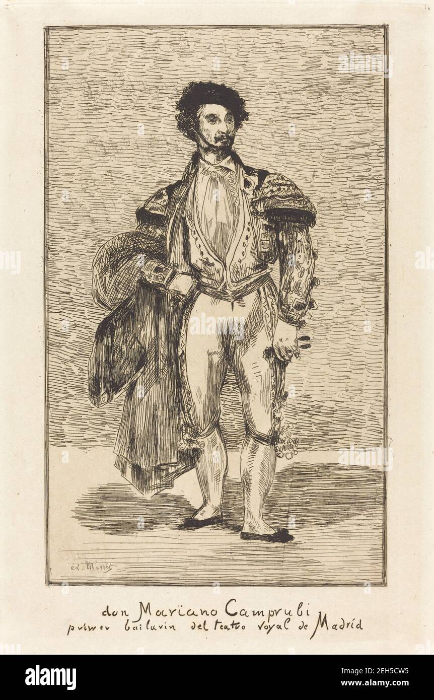 Don Mariano Camprubi (Le Bailarin), 1862. Stockfoto