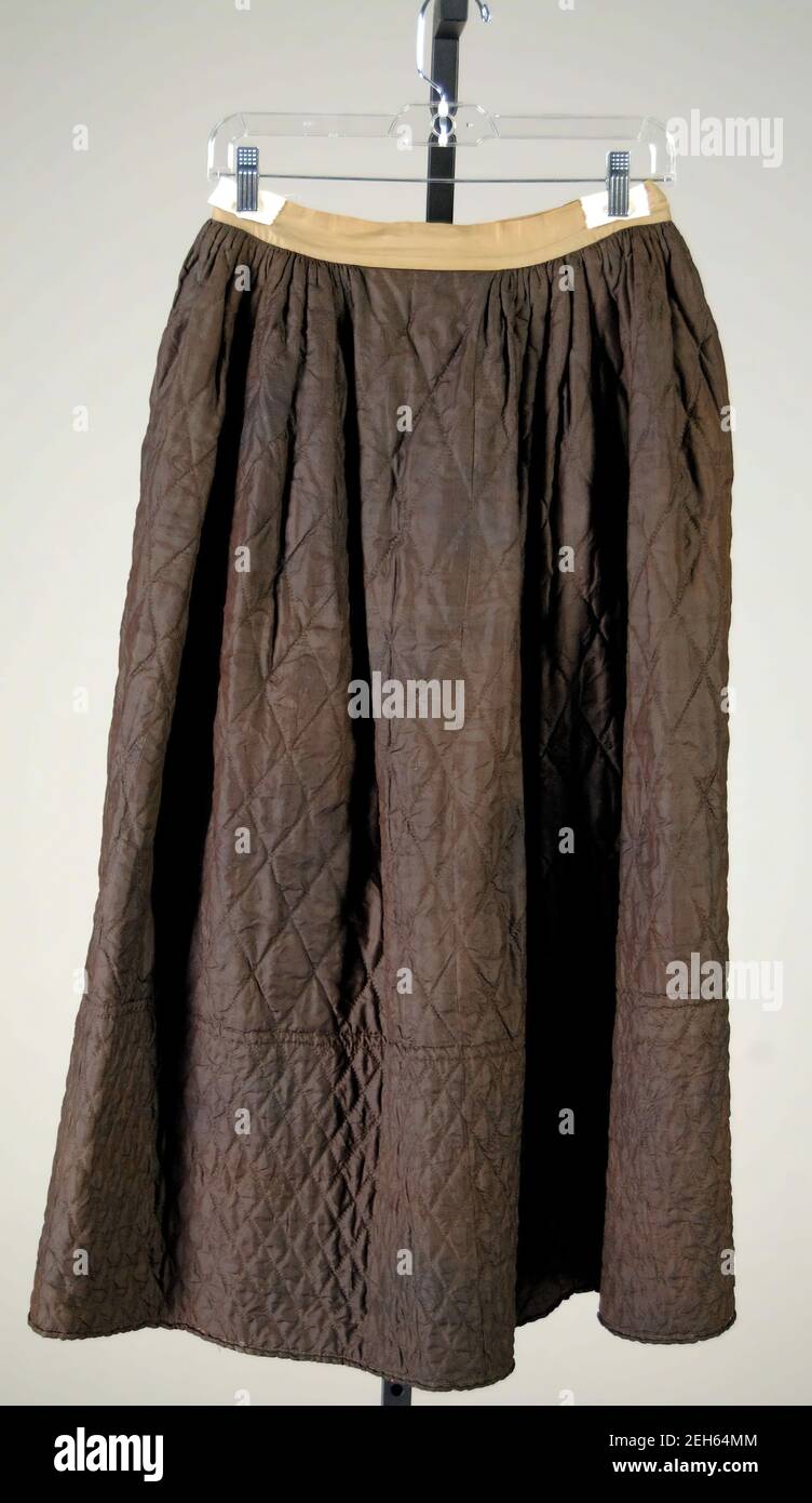 Petticoat, amerikanisch, viertes Viertel 18th Jahrhundert. Stockfoto