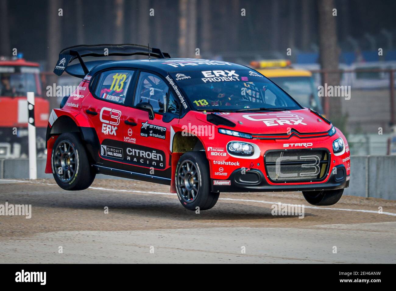 Projekt E, RAYMOND Cyril (FRA), Team Stard (AUT), Ford Fiesta, Aktion während der Neste World RX von Riga-Lettland, 5th Runde der FIA World Rallycross Championship 2020, FIA WRX, vom 19. Bis 20. September 2020 auf dem Bikernieku Compleksa Sporta Baze, in Riga, Lettland - Foto Paulo Maria / DPPI Stockfoto