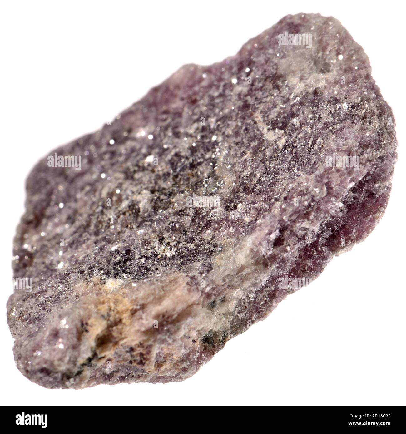 Lepidolite - reichlich Lithium-ionen-Lager Mineral - Filosilicatos Stockfoto