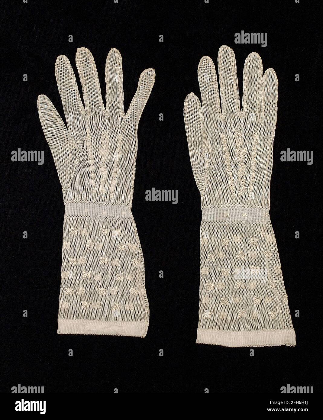 Handschuhe, französisch, viertes Viertel 18th Jahrhundert. Stockfoto