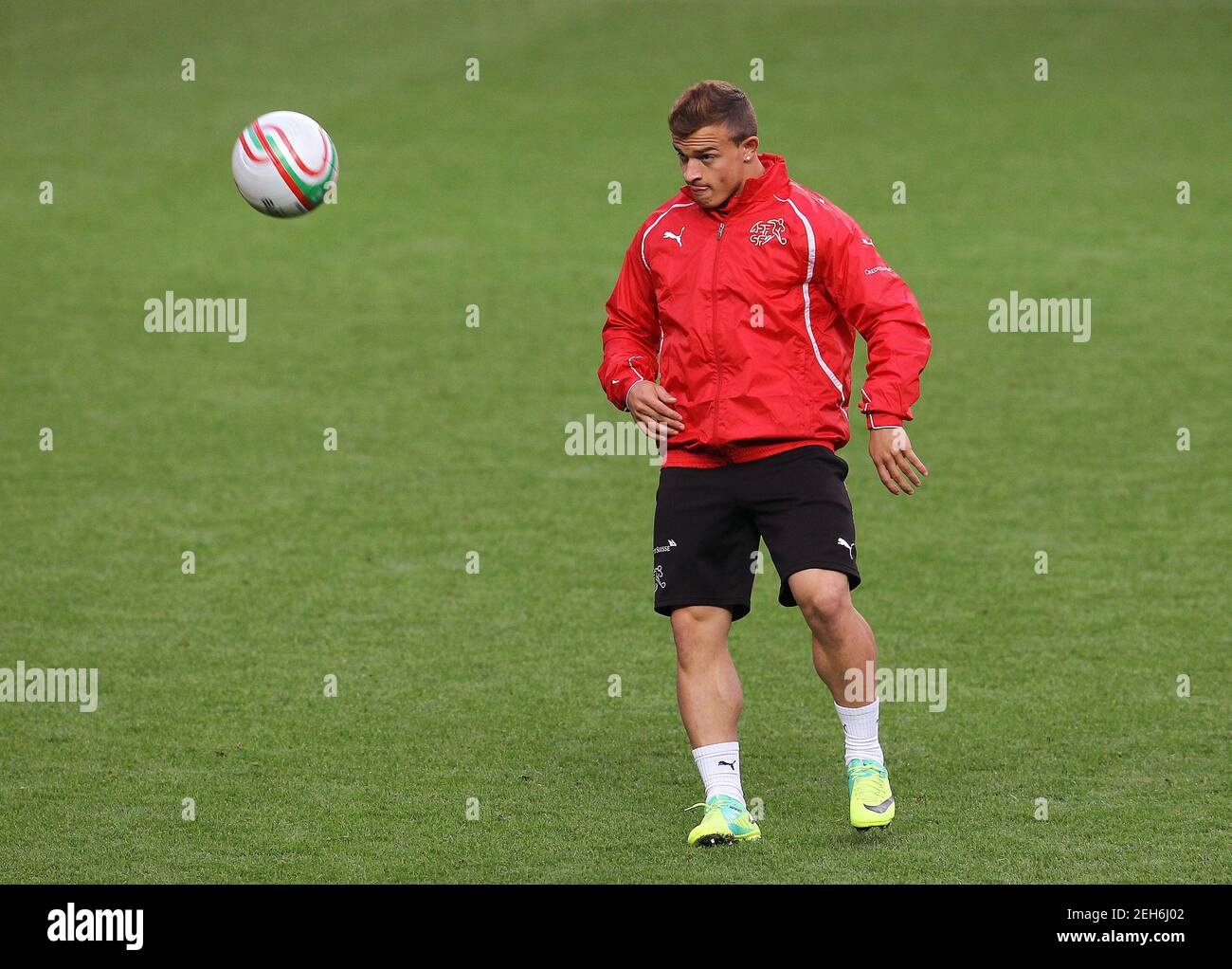 Fußball - Schweiz Training - Liberty Stadium, Swansea, Wales - 6/10/11 der  Schweizer Xherdan Shaqiri während des Trainings Pflichtnachweis: Action  Images / Andrew Couldridge Livepic Stockfotografie - Alamy