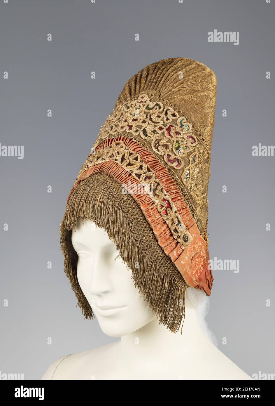 Kopfschmuck, russisch, viertes Viertel 18th Jahrhundert. Stockfoto