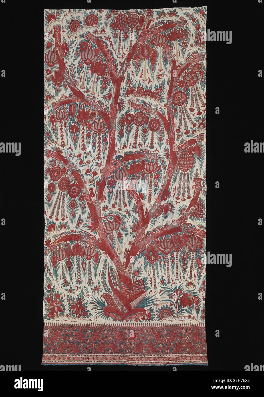 Palampore, Indien, Ende des 18th. Jahrhunderts. Stockfoto