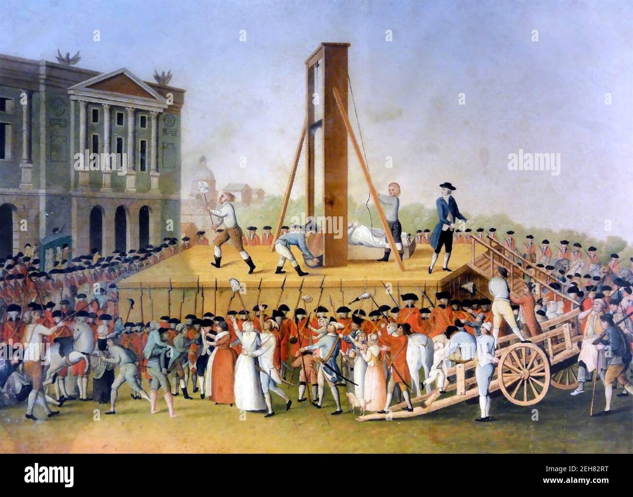 Hinrichtung von Marie Antoinette, anonym, 1793 Stockfoto