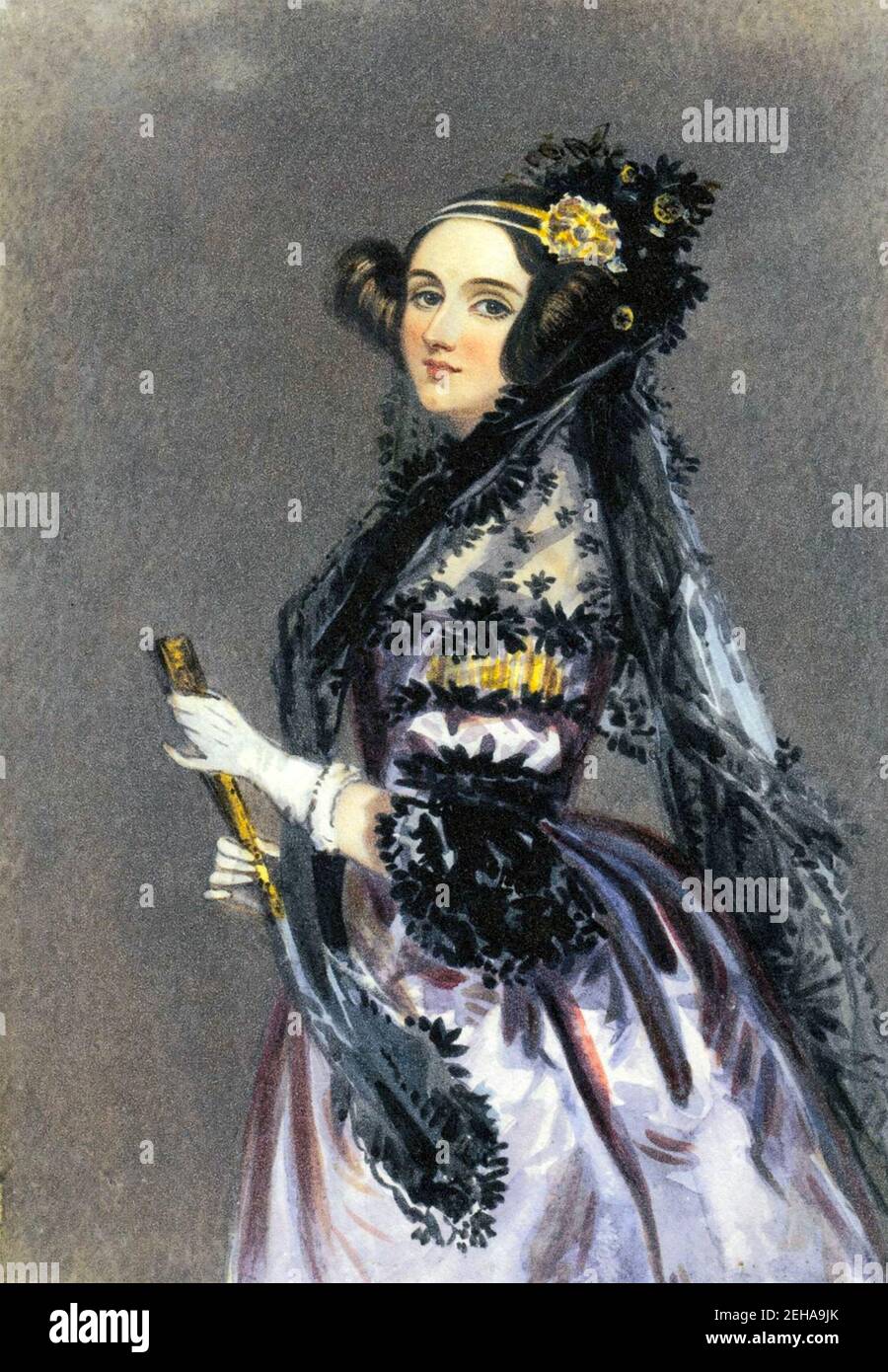 Ada Lovelace (1815-1852) Englische Mathematikerin Und Schriftstellerin Als Gräfin  Von Lovelace Gemalt Um 1840 Von Alfred Chalon Stockfotografie - Alamy