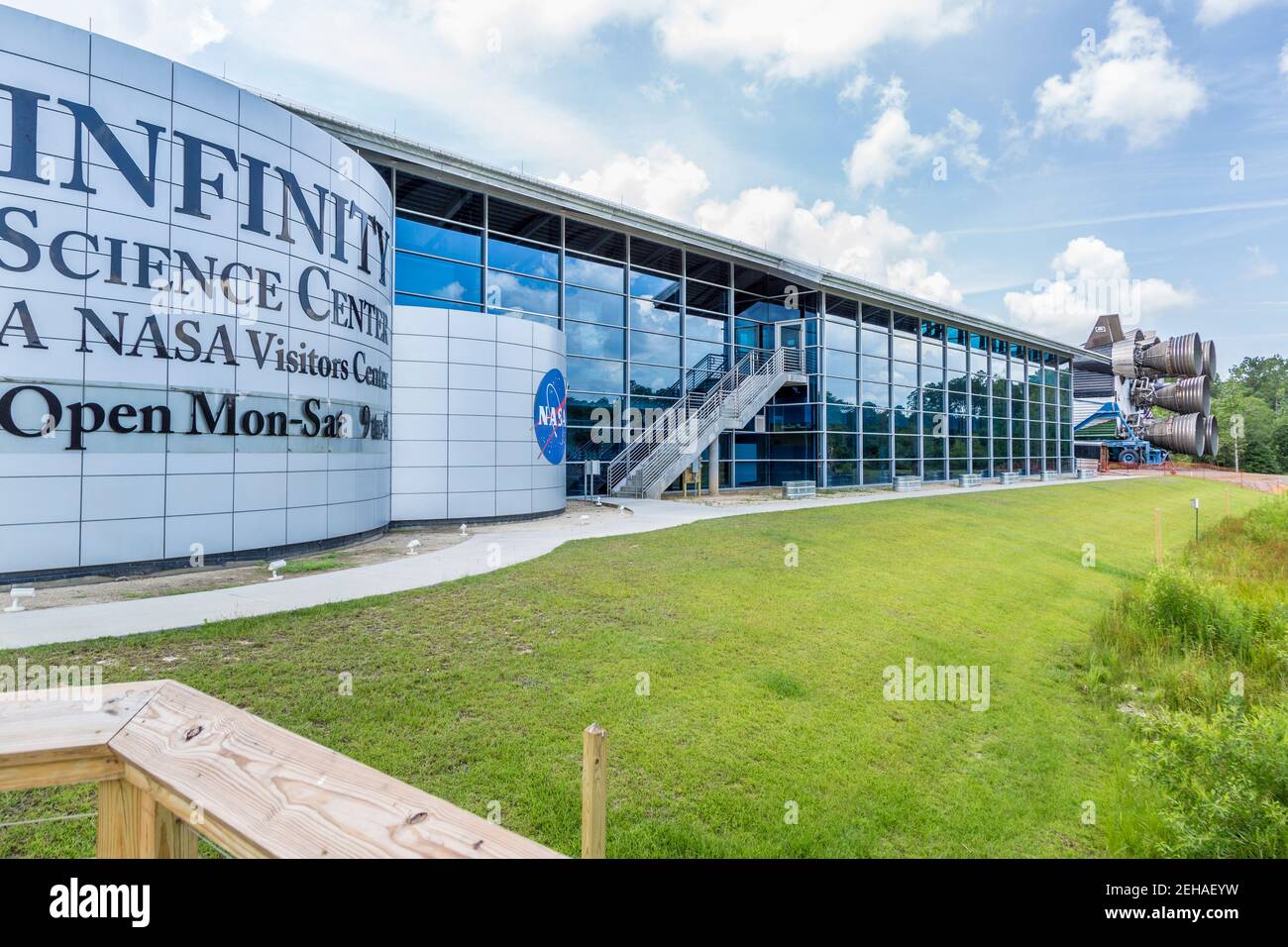 Infinity Science Center Besucherzentrum im John C. Stennis Space Center in Hamock County Mississippi Stockfoto