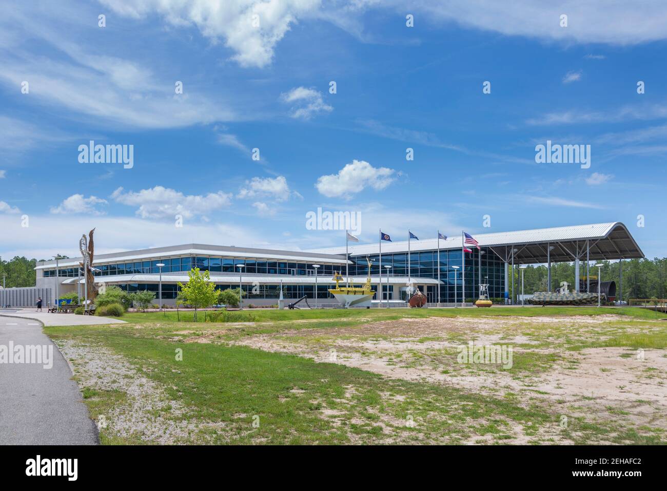 Infinity Science Center Besucherzentrum im John C. Stennis Space Center in Hancock County, Mississippi Stockfoto