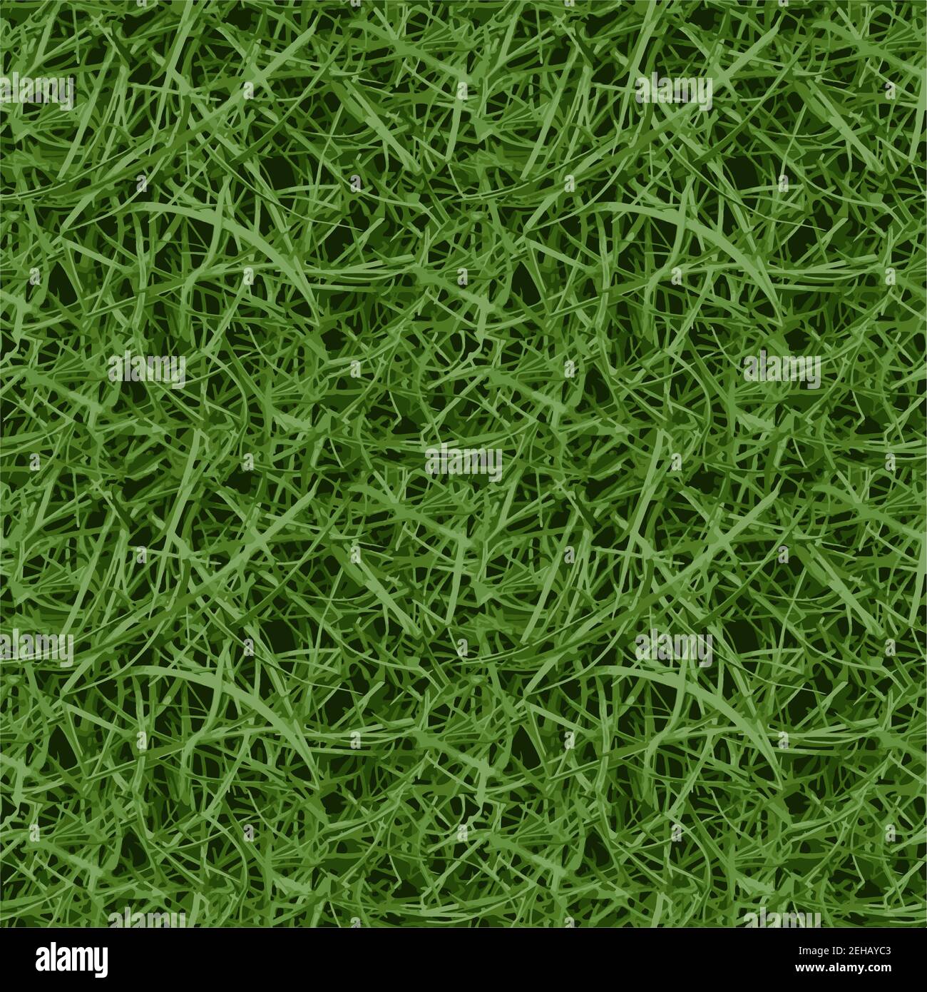 Nahtloses grünes Gras Nahaufnahme Vektor Hintergrund Textur grünes Gras Stock Vektor