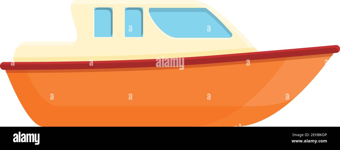 Symbol für Rettungsboot für Rettungswagen. Karikatur von Rettungsboot Vektor-Symbol für Web-Design isoliert auf weißem Hintergrund Stock Vektor