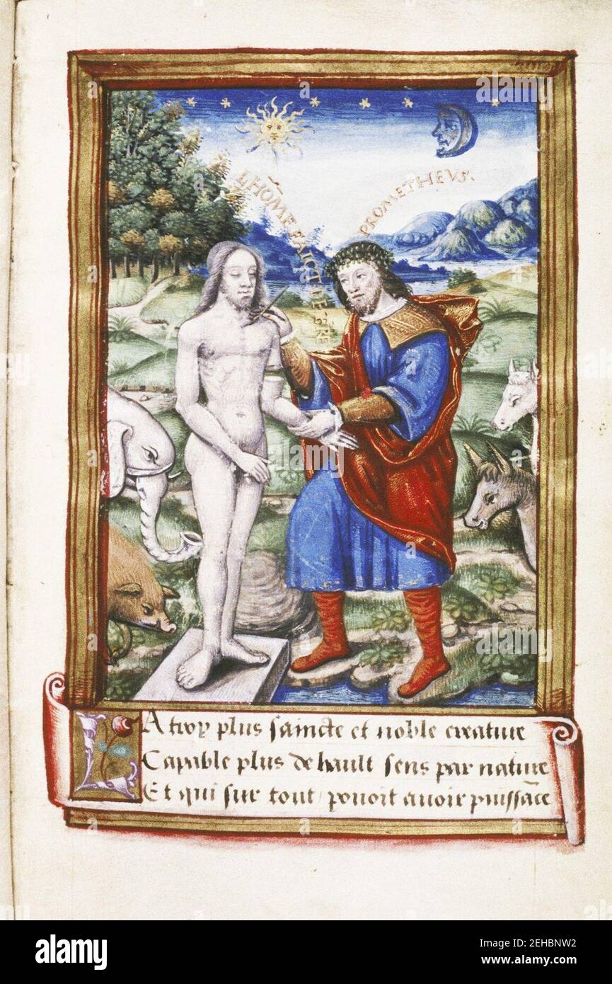 Ovid, Metamorphosen Französisch, Douce 117. Stockfoto