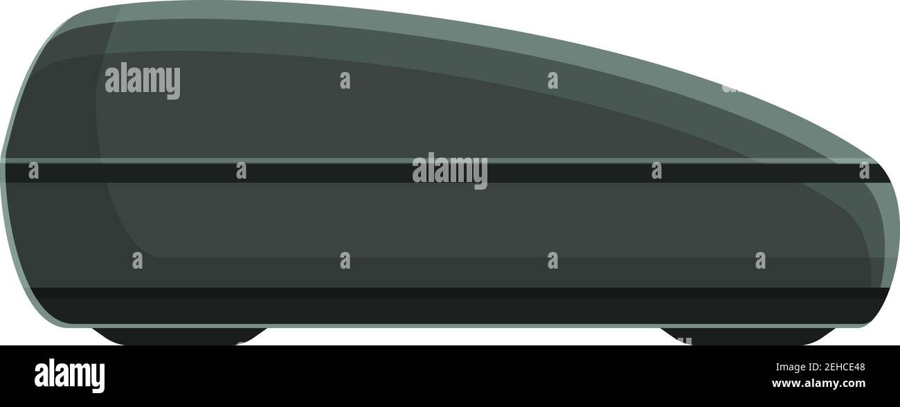 Symbol für die Auslösebox für das Dach des Fahrzeugs. Cartoon von Auto Dach Reise-Box Vektor-Symbol für Web-Design isoliert auf weißem Hintergrund Stock Vektor