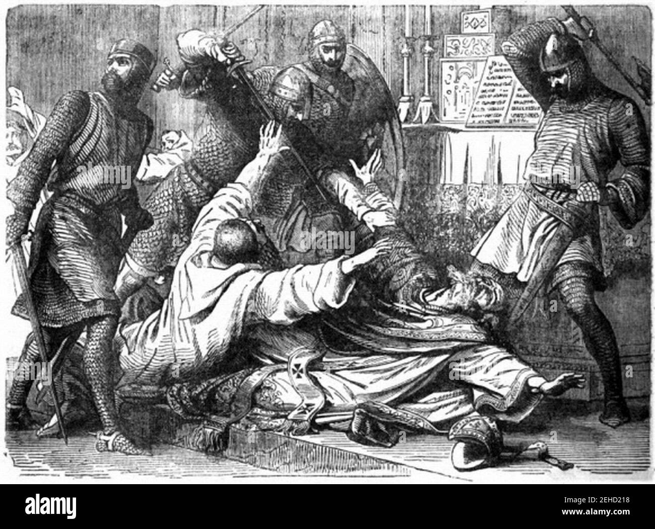 P190-Mord an Thomas A Becket. Stockfoto