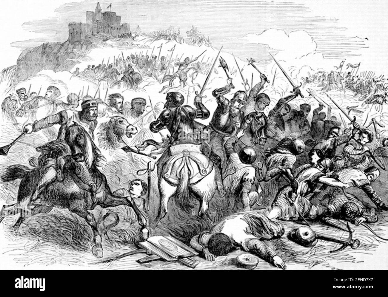 P349-die Schlacht von Bannockburn. Stockfoto