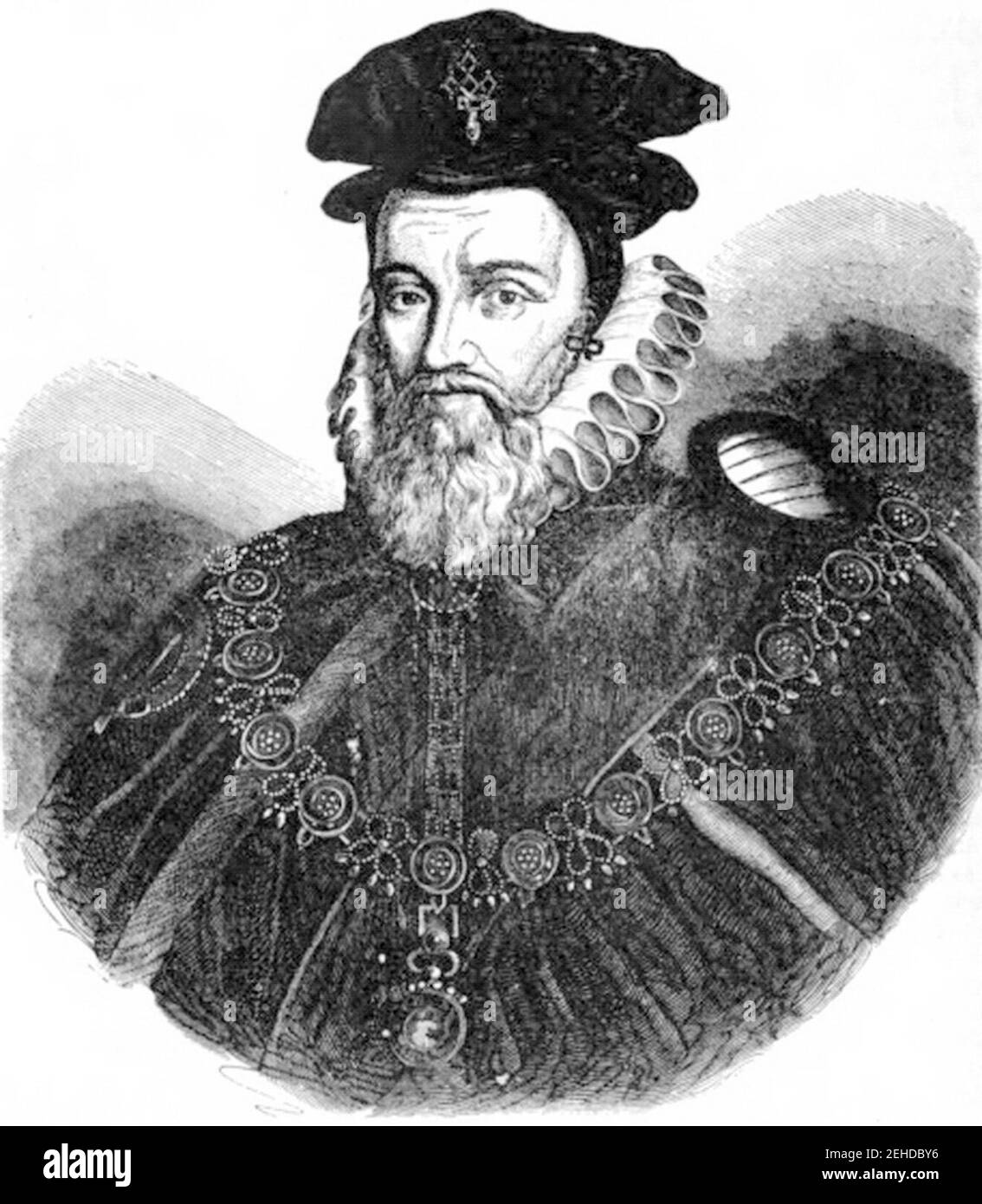 P498 William Cecil, Lord Burleigh. Stockfoto