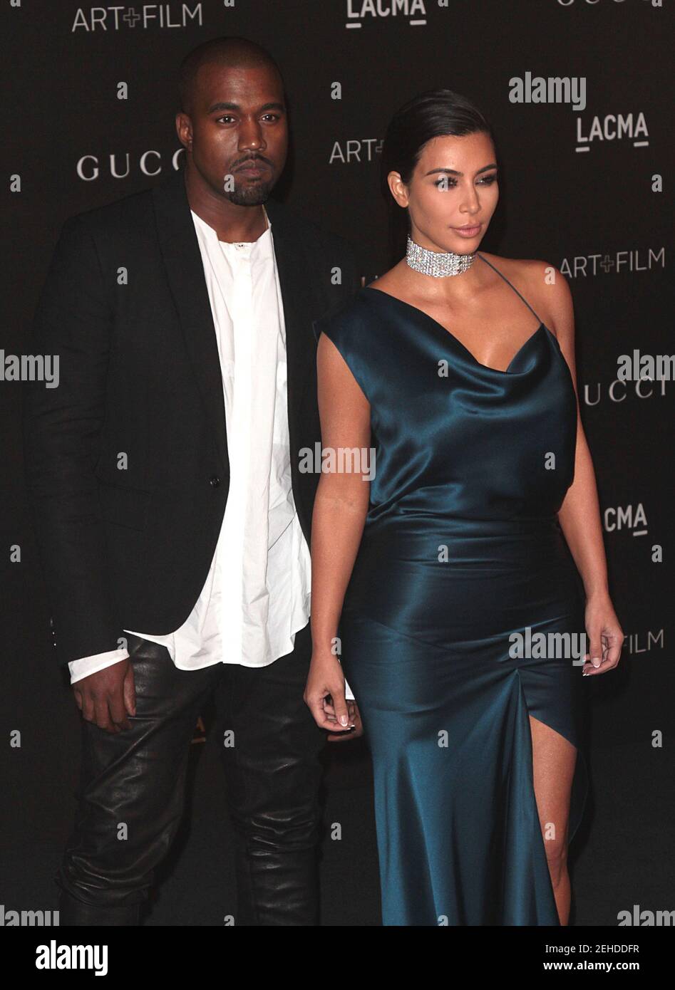 Los Angeles, USA. November 2014, 01st. Kim Kardashian, Kanye West nimmt an der LAMCA Art Film Gala Teil, die am 1st. November 2014 im LACMA in Los Angeles, CA, stattfindet. (Foto von Adam Orchon/Sipa USA) Quelle: SIPA USA/Alamy Live News Stockfoto