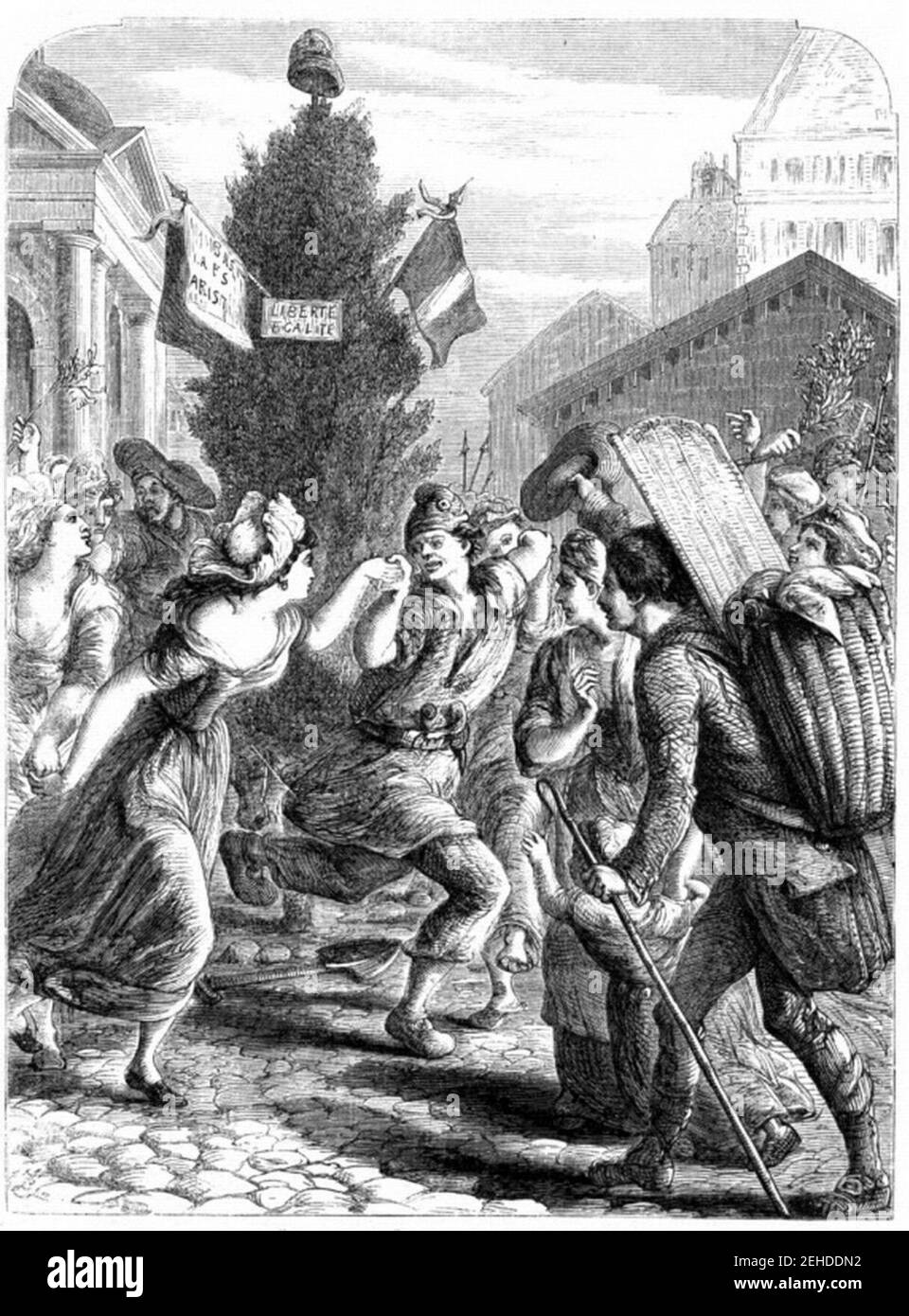 P613 SANS CULOTTES DANS THE CARMAGNOLE. Stockfoto