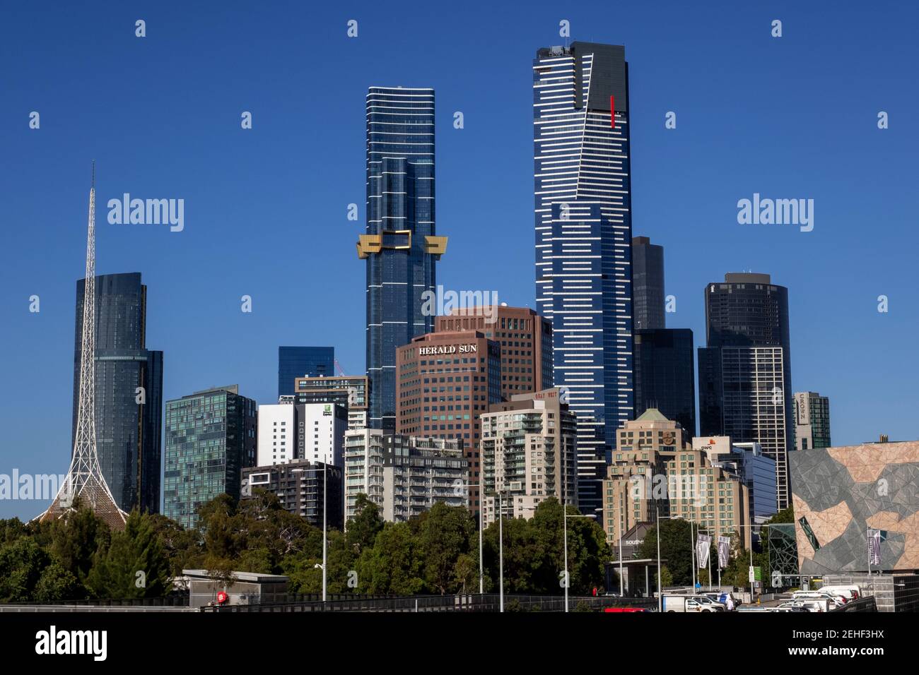 Skyline von Melbourne, Victoria, Australien Stockfoto