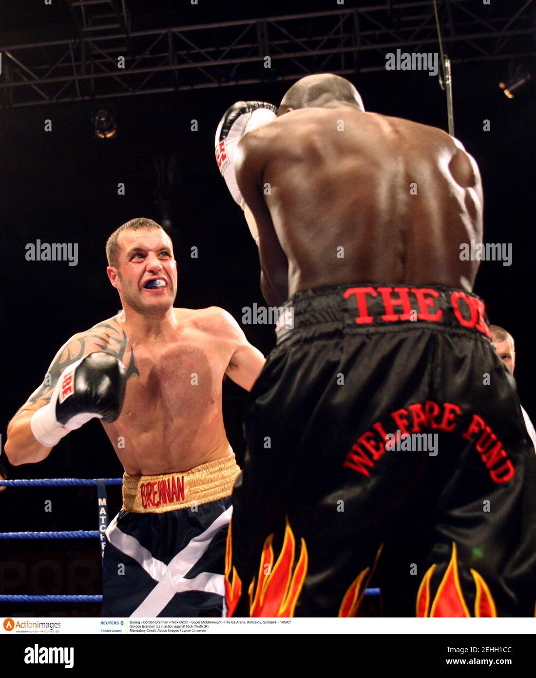 Boxen Gordon Brennan gegen Nick Okoth Super Middleweight Fife Ice