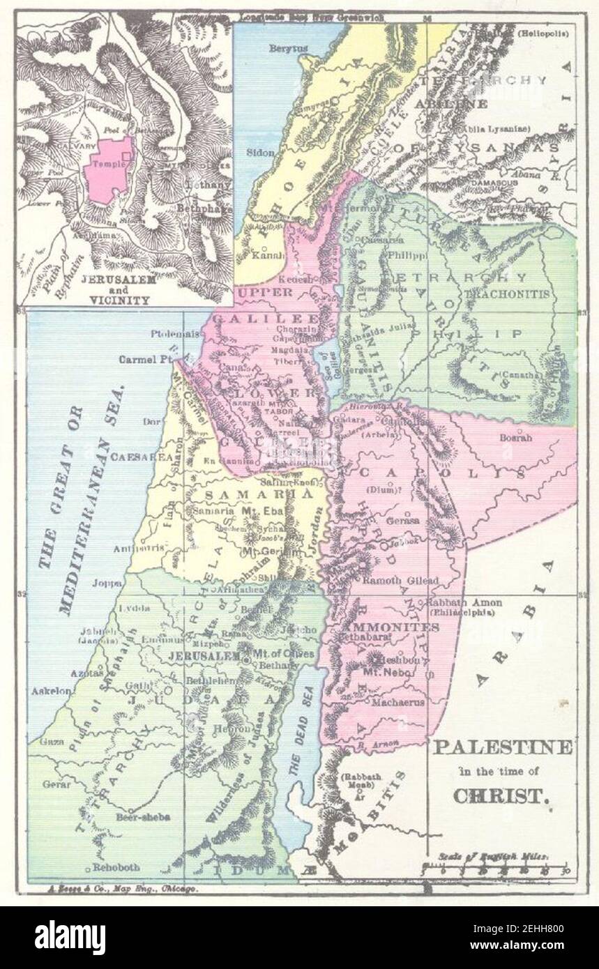 Palästina in der Zeit Christi. Stockfoto
