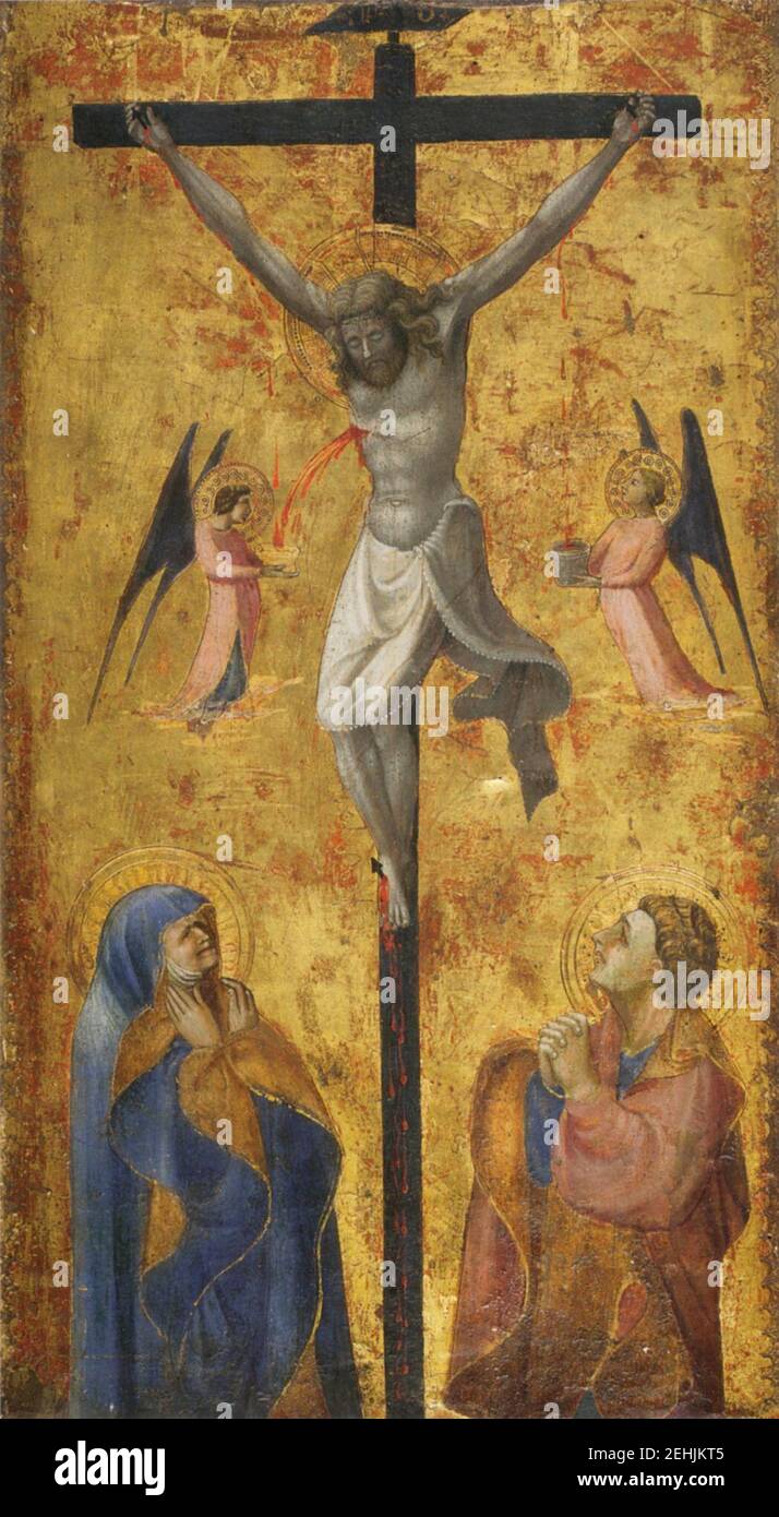 Paolo uccello, Crocifissione sterbini, collezioni privata, 1423 ca. Stockfoto