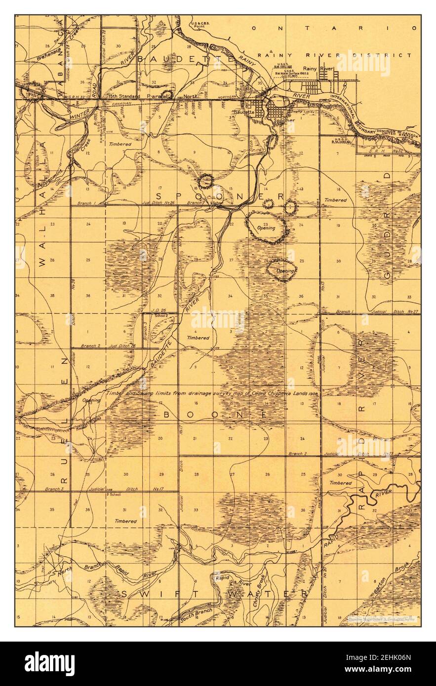 Baudette karte Ausgeschnittene Stockfotos und bilder Alamy