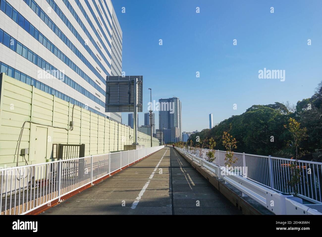 Tsukiji Bridge Way Hamarikyu Park Tokyo Japan Stock Fotostock Bilder Stock Bilder Stockfoto