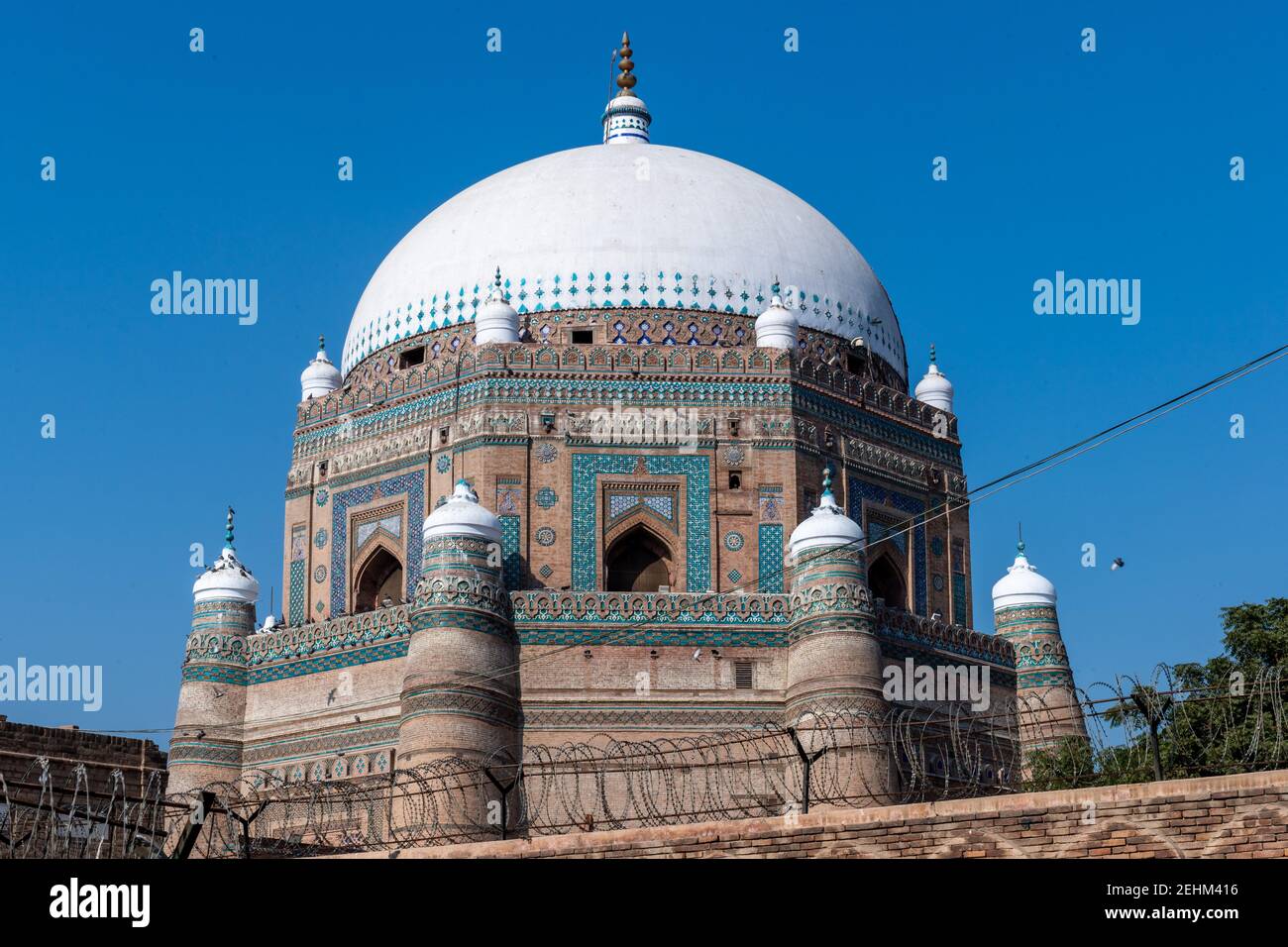 Der Schrein von Bahauddin Zakariya, Multan, Punjab, Pakistan Stockfoto