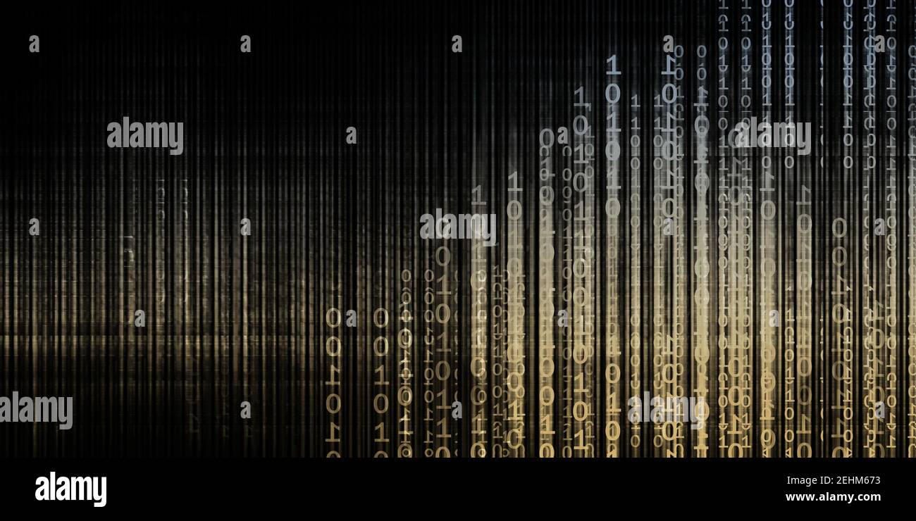 Big-Data-Visualisierung als Hintergrund für Computertechnologie Stockfoto