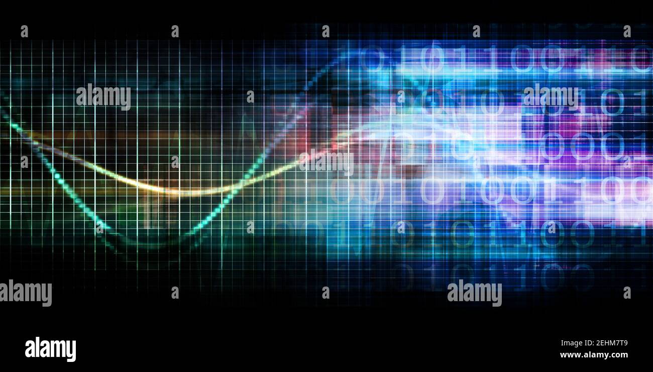Futuristischer Technologiehintergrund Und Visuelle Daten Der Zukunft Stockfoto