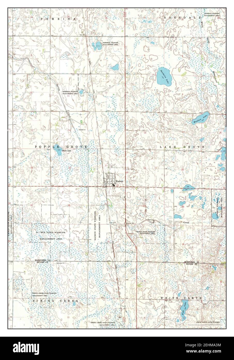 Karte von waubun minnesota Fotos und Bildmaterial in hoher Auflösung