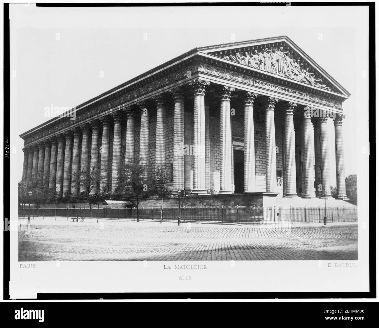 Paris. La Madeleine - E. Baldus. Stockfoto