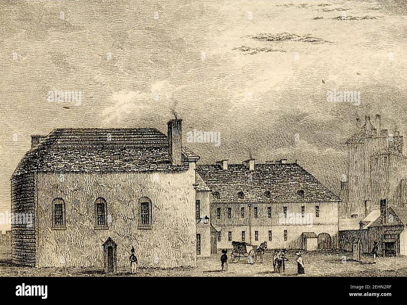 Parlamentsgebäude, James Smilie - das Bild von Quebec, George Bourne, 1829. Stockfoto