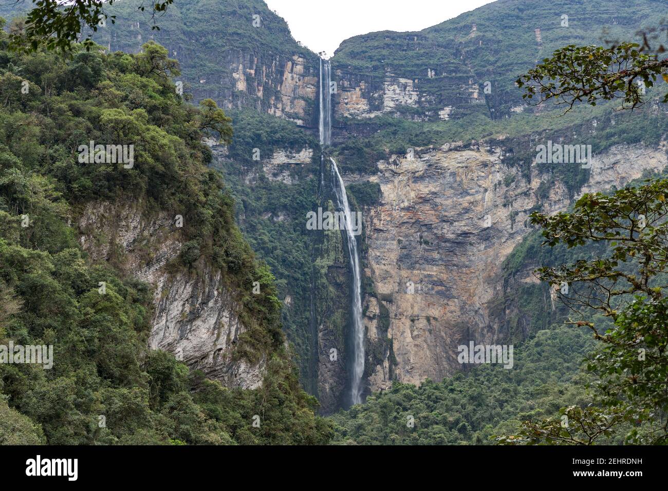 Weg zu den Gocta Falls, Cocachimba, Peru Stockfoto