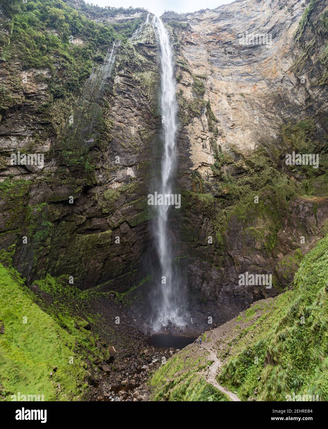 Weg zu den Gocta Falls, Cocachimba, Peru Stockfoto