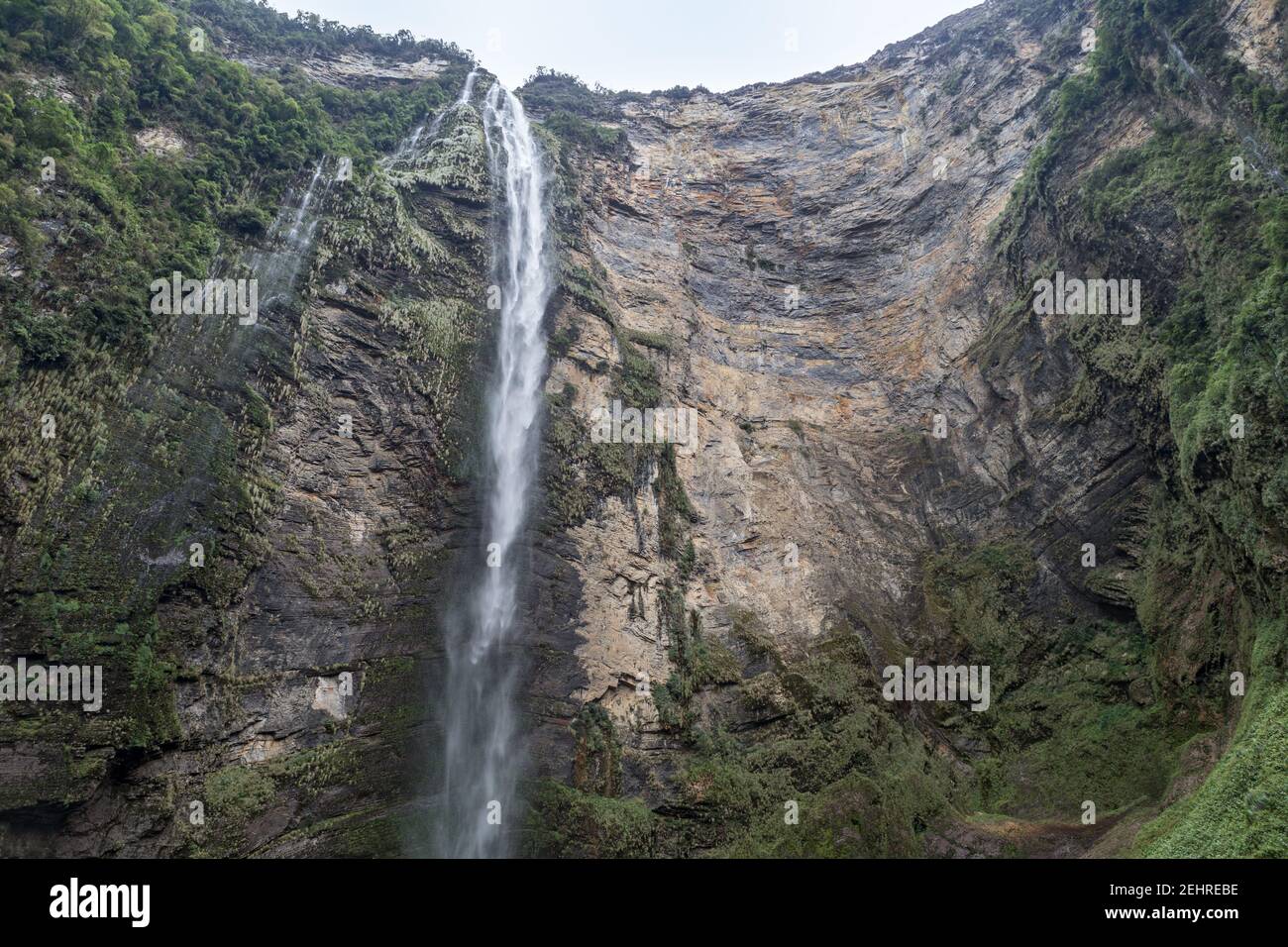 Weg zu den Gocta Falls, Cocachimba, Peru Stockfoto