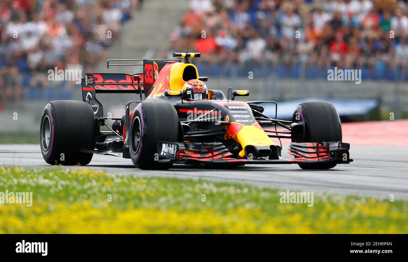 Formel 1 - F1 - großer Preis von Österreich 2017 - Red Bull Ring, Spielberg, Österreich - 8. Juli 2017 Max Verstappen von Red Bull Racing im Qualifying Reuters/Dominic Ebenbichler Stockfoto