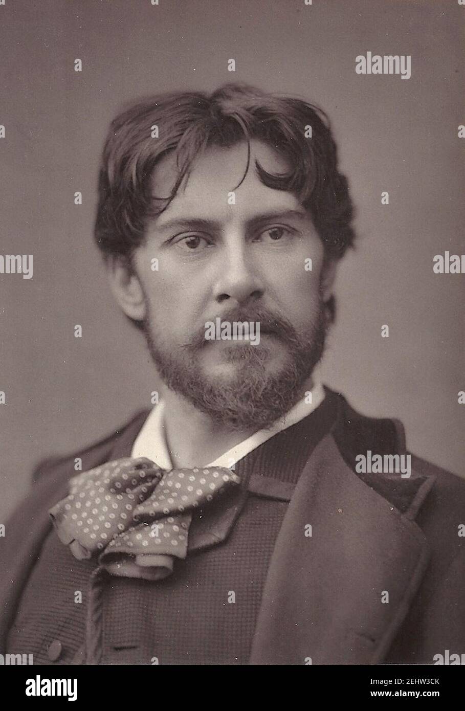 Paul MOUNET - Sociétaire de la Comédie-Française - cliché par Chalot (um 1882). Stockfoto