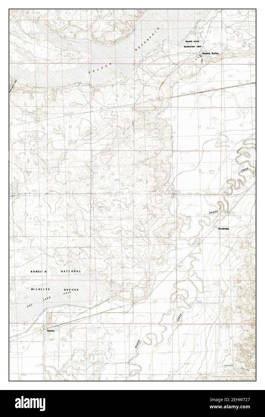 Bowdoin, Montana, Karte 1984, 1:24000, Vereinigte Staaten von Amerika von Timeless Maps, Daten U.S. Geological Survey Stockfoto