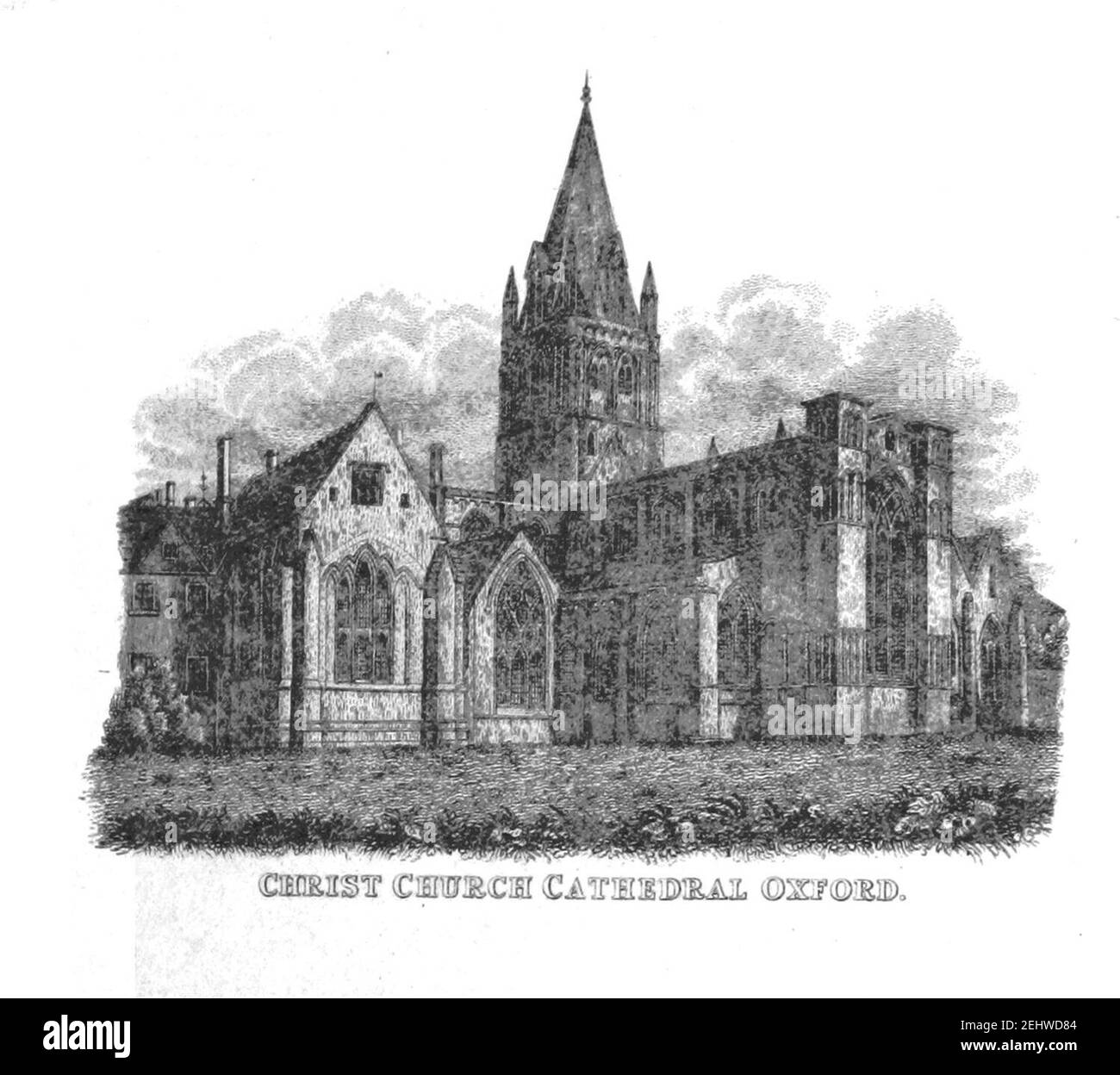 Pigot and Co (1842) p1,449 - Christ Church Cathedral Oxford. Stockfoto