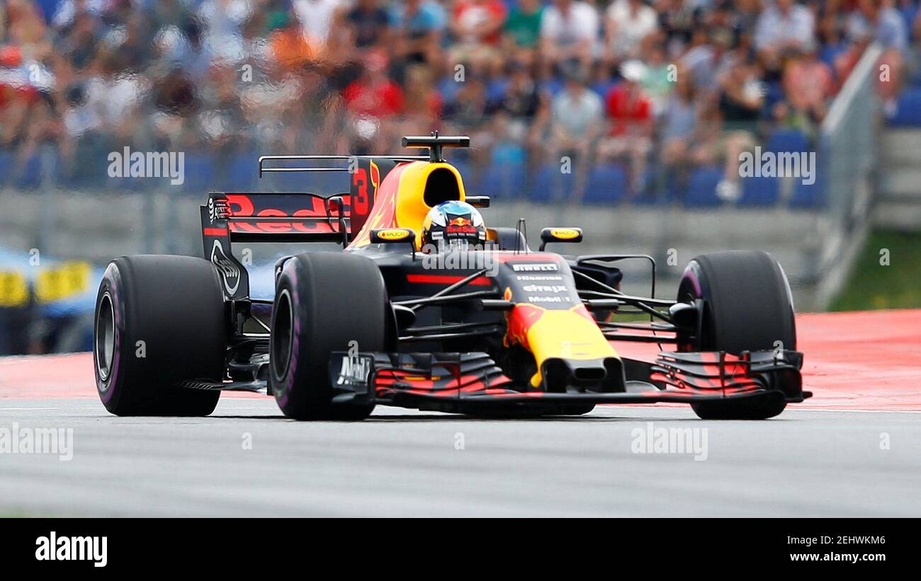 Formel 1 - F1 - großer Preis von Österreich 2017 - Red Bull Ring, Spielberg, Österreich - 8. Juli 2017 Daniel Ricciardo von Red Bull Racing im Qualifying Reuters/Dominic Ebenbichler Stockfoto