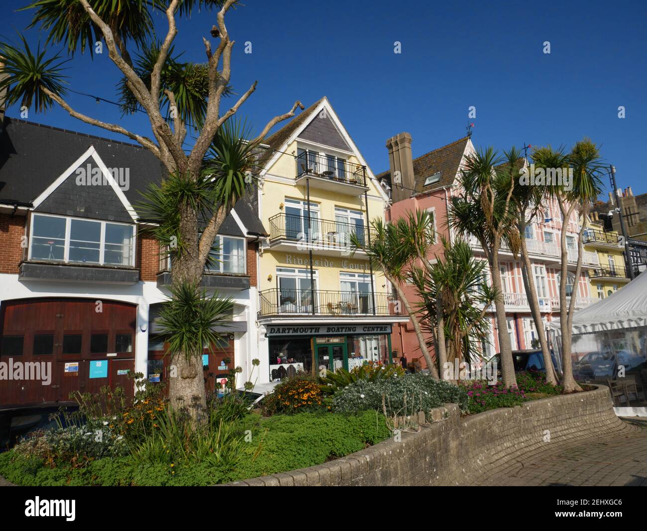 Das Ufer in Dartmouth, Devon. Stockfoto