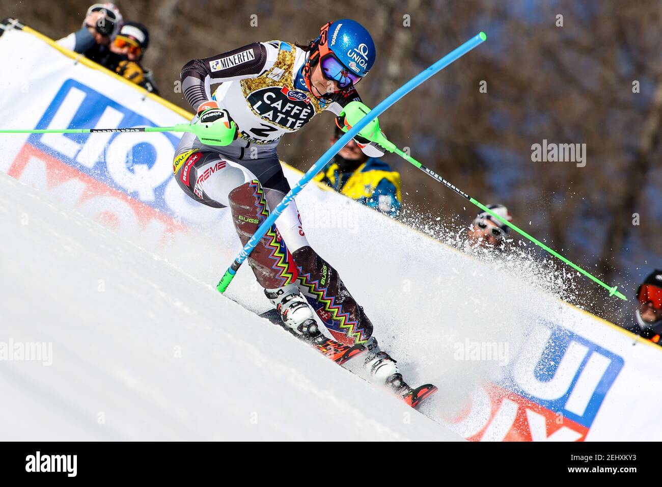 Petra VLHOVA (SVK) 2021 FIS Alpine Ski-Weltmeisterschaften - Slalom - Damen, alpines Skirennen in Cortina (BL), Italien, Februar 20 2021 Stockfoto